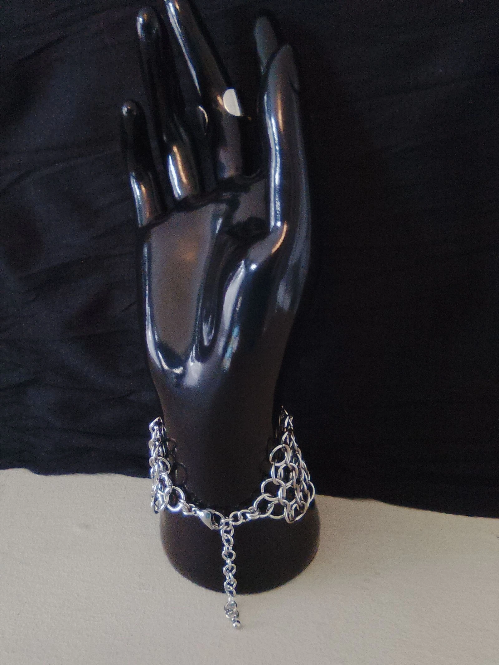 Pulsera brazalete anillo cadena europea – photo 3